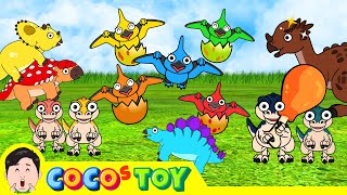 60minㅣA collection of baby dinosaurs great adventureㅣkidstoon dinosaur namesㅣCoCosToy [upl. by Revert814]