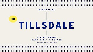 BN Tillsdale Hand drawn Font Family Font Free Download [upl. by Euqinomad]