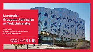 Lassonde Grad Admission at York [upl. by Colner]