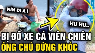 Thấy chú cá viên chiên NGÃ XE BỂ ĐỒ đứng khóc người dân gần đó có HÀNH ĐỘNG ẤM LÒNG  Tin 3 Phút [upl. by Aseela494]