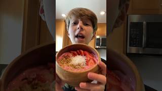 Strawberry Smoothie Bowl shorts fyp viral chef food recipe trending [upl. by Ahsekel]