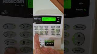 How to omit  program alarm zone out of Texecom alarm system [upl. by Grey]