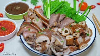 ផាក់ឡូវ Braised Pork Organ Cambodians RecipeKitchen Story [upl. by Ohce991]