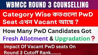 Category Wise Vacant PwD Seat After Round 2 Counselling Result Publication  WBMCC NEET UG 2024 [upl. by Mickelson]