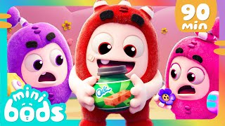 Can You Open the Snack Jar  Minibods  Mini Oddbods  Baby Oddbods  Funny Cartoons For Kids [upl. by Amoritta]