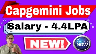 Capgemini Job Openings 20232024  Off Campus Hiring Drive  Apply Now [upl. by Belita991]