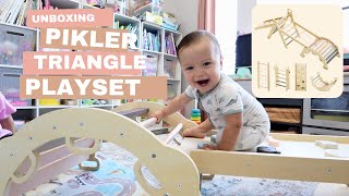 unboxing the bluewood pikler triangle playset [upl. by Hawley]