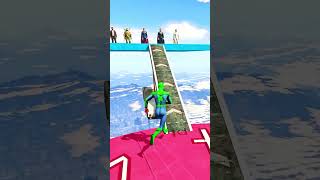 GTA V  PINK MINION SUPER JUMP WITH COLOUR MINIONS BUT ALL MoninesEp276 Shorts [upl. by Pelagias]