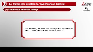 quot431 System configuration settingsquot to quot434 Synchronous control parameter settingsquot 1216 [upl. by Eahsan903]