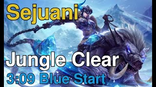 Sejuani Jungle Clear  309 Blue Start 1 Smite World Record [upl. by Ikeda679]