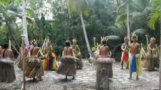 Yap Island Micronesia Bamboo Stick Dancing [upl. by Dhu564]