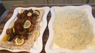 Easy Oven Chicken Kabob with Rice کباب مرغ و چلو در دیگ پلو پزی [upl. by Ahseyi605]