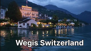 Switzerland  Weggis  Beautiful and Relaxing Swiss town  Walking Tour  4K [upl. by Shulock]