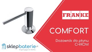 COMFORT Dozownik do płynu podblatowy CHROM FRANKE 1190584065  SklepBateriepl [upl. by Lednahs905]