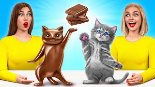 Real Food vs Chocolate Food Challenge  Food Battle by TeenDO Challenge [upl. by Ikkaj533]