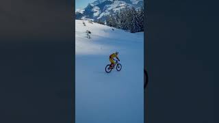 Bike the legendary Streif with Fabio Wibmer skiing skiworldcup [upl. by Iffar]