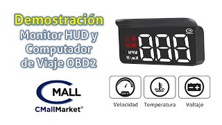 CMM3 Monitor HUD OBD2 Proyeccion Panoramico Temperatura  DISPONIBLE EN COLOMBIA  CMallMarketcom [upl. by Hedvig754]