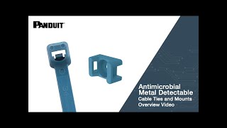 Antimicrobial Metal Detectable Nylon Cable Ties and Mounts Overview Video [upl. by Peppi]