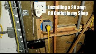 Installing a 30 amp RV Power Outlet at Home  TT30R Wiring [upl. by Resee]