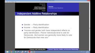 Lecture 6 Spurious Additive and Interactive Relationships [upl. by Iem966]