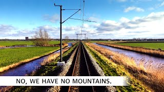 🇳🇱 HDR Typically Dutch driving my train across Holland Haarlem  Alkmaar  Hoorn SLT 712024 [upl. by Adelaida227]