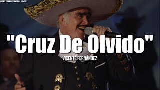 KARAOKE CRUZ DE OLVIDO VICENTE FERNANDEZ PRIMERA FILA PANCHO PISTOLAS [upl. by Eintirb]