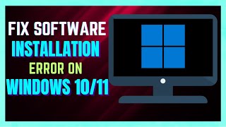 How to FIX Software Installation ERROR In Windows 1011 [upl. by Adnalro]