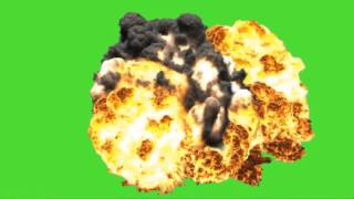 Explosion with Sounds Green Screen [upl. by Erdnassac]