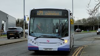 Onboard First Chelmsford SN62 AOG 67750 route 371 from Chelmer Village to Chelmsford [upl. by Oiruam795]