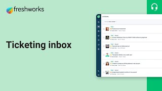 Ticketing inbox in Freshdesk [upl. by Gabbi]