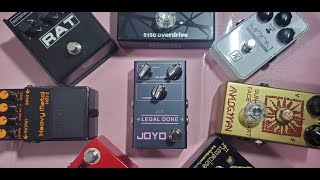 Joyo Legal Done Noise Gate VS A Bunch Of Gain Pedals Demo [upl. by Nahc924]