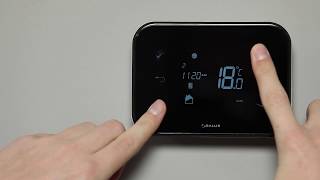 Salus Thermostat  How to set up the Heating or Cooling mode on the iT500 [upl. by Goff]