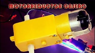 motorreductor casero 12v con engranajes para robots electrónicarobótica [upl. by Saidnac]