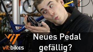 Neues Plattform Pedal von Shimano  Deore XT Flatpedal  vitbikesTV [upl. by Mariquilla]