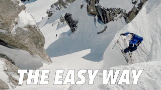 HOW TO SKI CORBETS COULOIR 2023 Hardest Ski Run in North America 4K [upl. by Ytsrik]