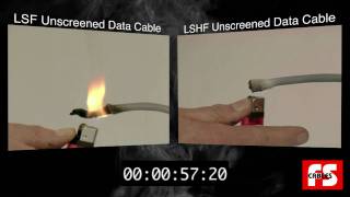 LSF vs LSHF Cables Flame Test [upl. by Ladew]