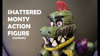 SHATTERED MONTY FUNKO ACTION FIGURE custom  Five Nights at Freddys Security Breach Funko Merch [upl. by Schaffel]