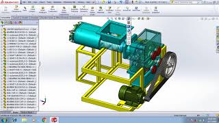 VBelt design of Soap Making Plodder Machine Model 2018 plodder soapmaking solidworks [upl. by Liesa]