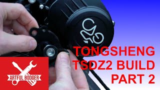 Tongsheng TSDZ2 Mid Drive EBike motor Bike Build in detail Part 2 [upl. by Neoma]