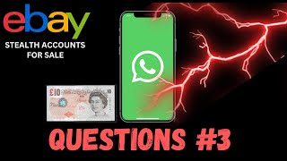 eBay Stealth Accounts 💰 Your Questions 3 ✔️ [upl. by Ogden368]