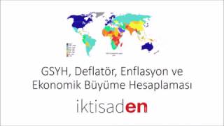 Nominal ve Reel GSYH Deflatör Enflasyon Oranı ve Ekonomik Büyüme Oranı Nasıl Hesaplanır [upl. by Rayshell]