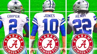 The Power of ONLY Drafting Alabama Stars To The Cowboys [upl. by Llerej409]