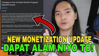 BAGONG UPDATE SA YOUTUBE MONETIZATION AND DEMONETIZATION [upl. by Havot]