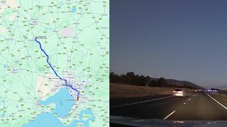 DASH CAM AUSTRALIA Driving from Mt Alexander to Melbourne [upl. by Alial]