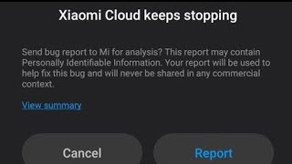 how to fix xiaomi cloud keeps stopping problem 2024  unfortunately xiaomi cloud has stopped problem [upl. by Jerrie]