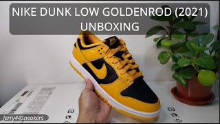 Unboxing Nike Dunk Low Goldenrod 2021 [upl. by Notniuqal]