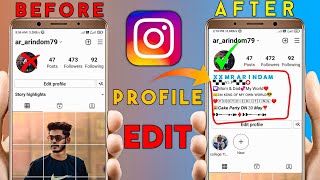 instagram profile edit  instagram profile edit bio Details 2022😍🔥 [upl. by Mord]