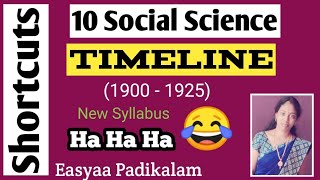 Timeline Chart  10th social science [upl. by Siubhan]