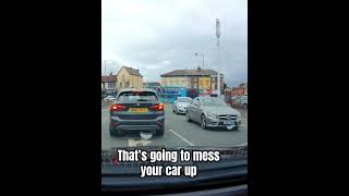 That’s goner mess your car up  driving police audi bushes funnyclips [upl. by Emeline713]