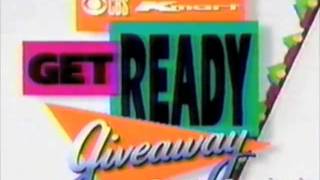 CBSKmart quotGet Ready Giveawayquot commercial  1990 [upl. by Eillo693]